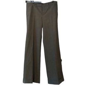 Gap Stretch Wool Cuffed Straight Wide Leg Dress Pants